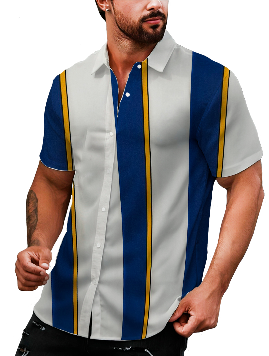 Foto 4 pulgar | Camisa Casual Strech Manga Corta para Hombre