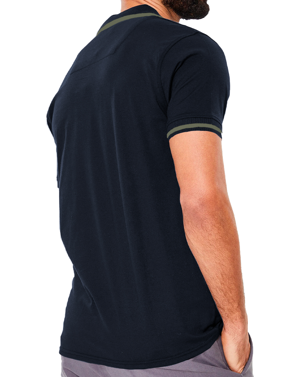 Foto 5 pulgar | Playera Polo Negra para Hombre