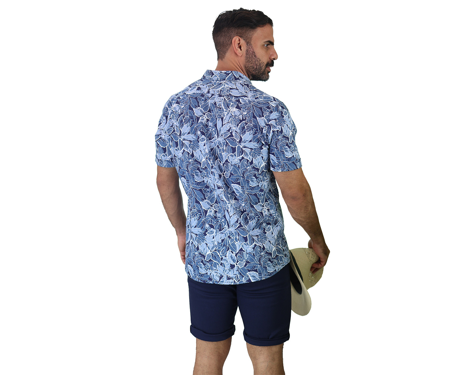 Foto 4 pulgar | Camisa Estilo Hawaiano de Manga Corta Rams Cottons Bali con Estampado Tropical