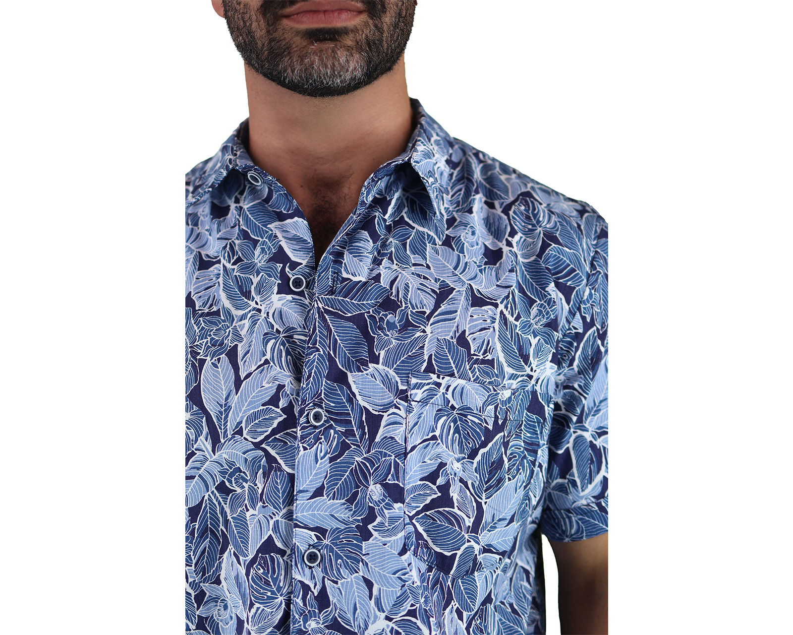 Foto 5 pulgar | Camisa Estilo Hawaiano de Manga Corta Rams Cottons Bali con Estampado Tropical