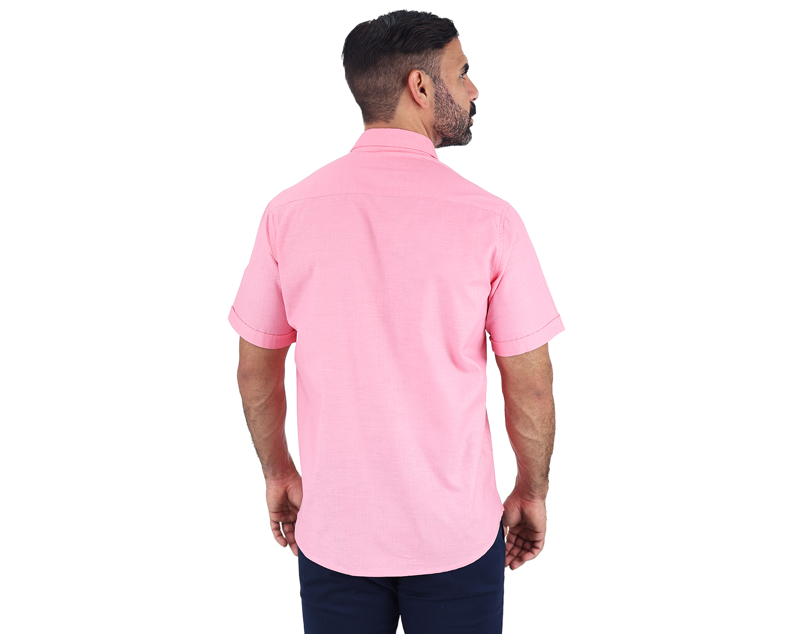 Foto 4 pulgar | Camisa Guayabera Rams Cottons Rosa para Hombre