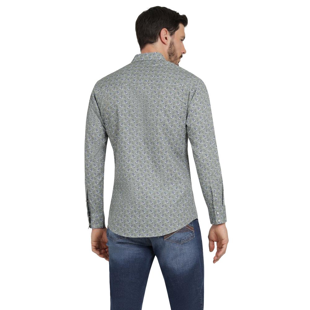 Foto 4 pulgar | Camisa Vaquera Hombre Wrangler Slim Fit Manga Larga 373 Verde