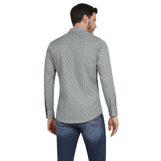 Foto 3 | Camisa Vaquera Hombre Wrangler Slim Fit Manga Larga 373 Verde