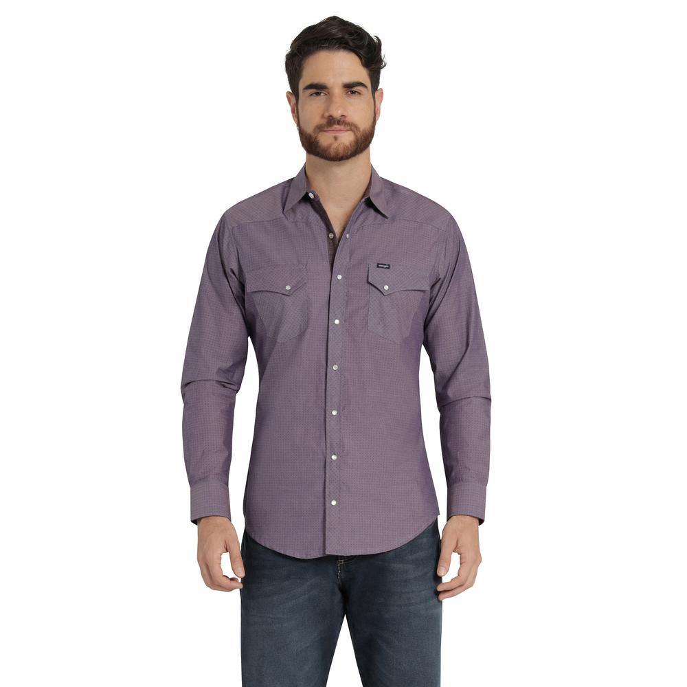 Foto 2 pulgar | Camisa Vaquera Hombre Wrangler Slim Fit Manga Larga 424 Vino