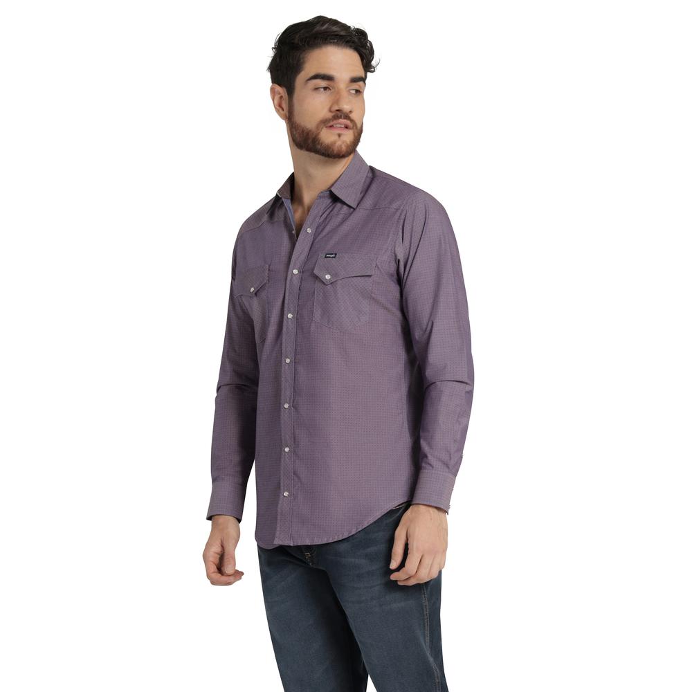 Foto 3 pulgar | Camisa Vaquera Hombre Wrangler Slim Fit Manga Larga 424 Vino