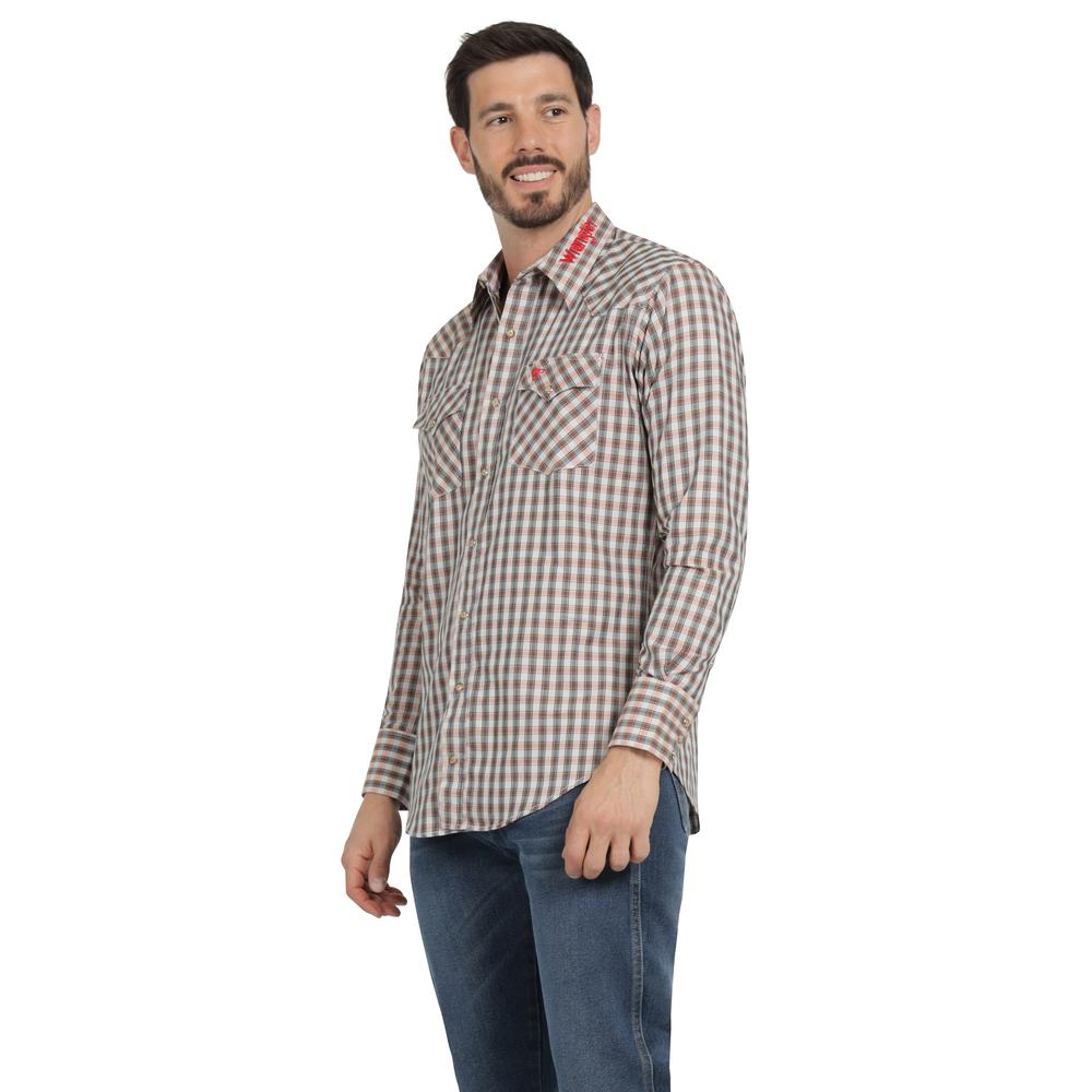 Foto 3 pulgar | Camisa Vaquera Hombre Wrangler Regular Fit Manga Larga 380 Cafe