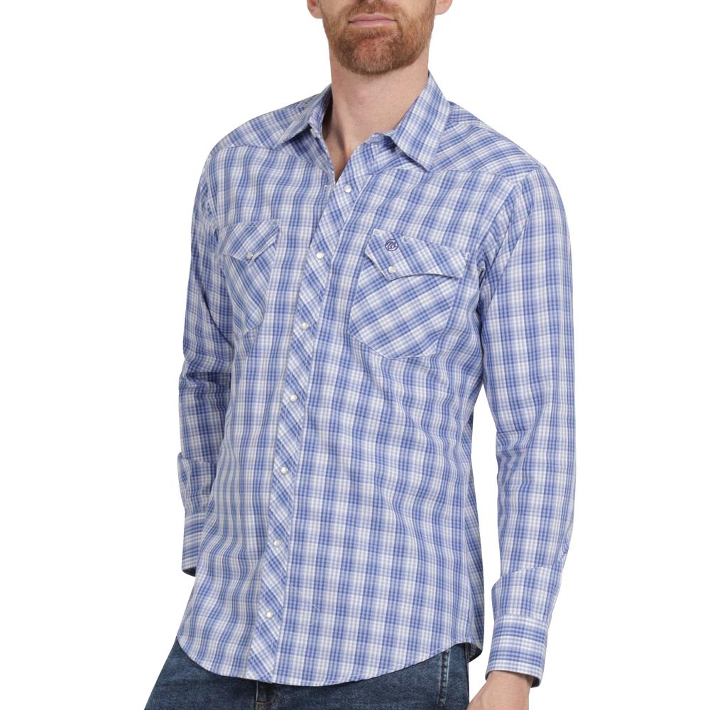 Foto 6 pulgar | Camisa Vaquera Hombre Wrangler Slim Fit Manga Larga 448 Azul