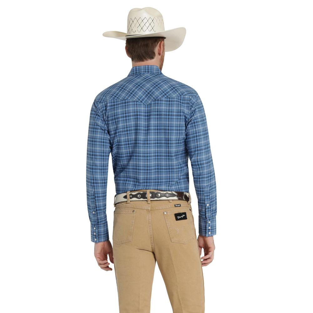 Foto 4 pulgar | Camisa Vaquera Hombre Wrangler Regular Fit Manga Larga 299 Azul