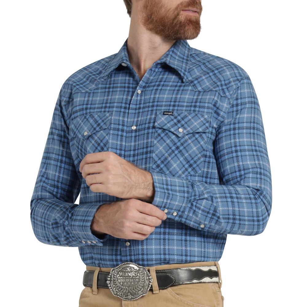 Foto 6 pulgar | Camisa Vaquera Hombre Wrangler Regular Fit Manga Larga 299 Azul