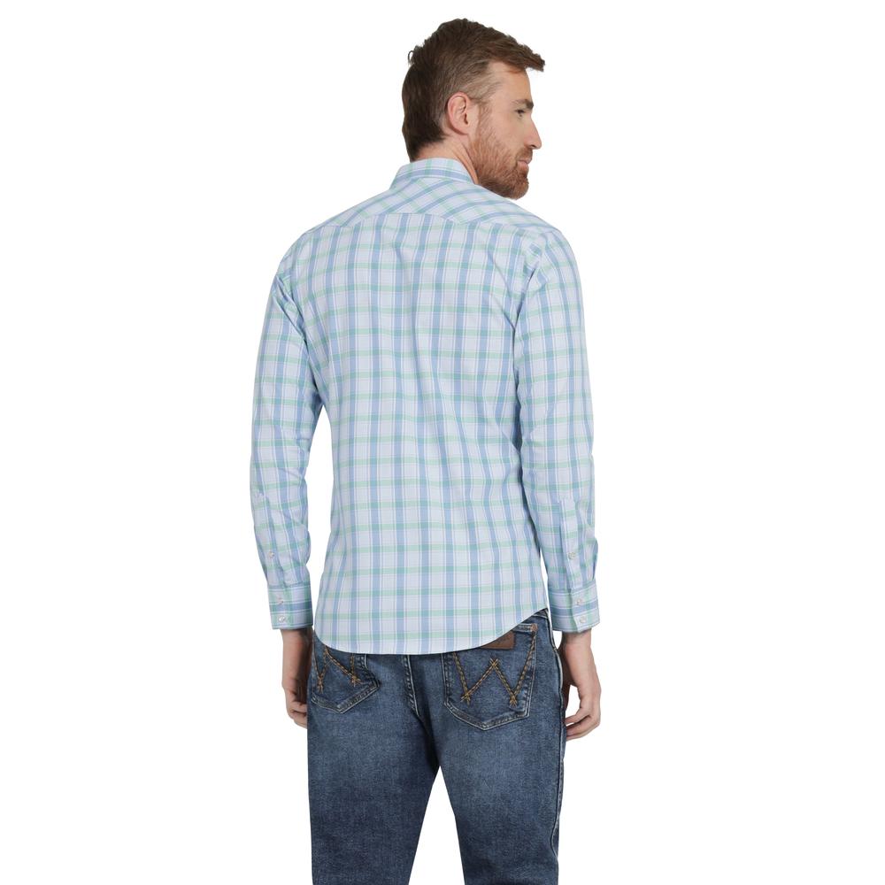 Foto 4 pulgar | Camisa Vaquera Hombre Wrangler Slim Fit Manga Larga 449 Azul Cielo