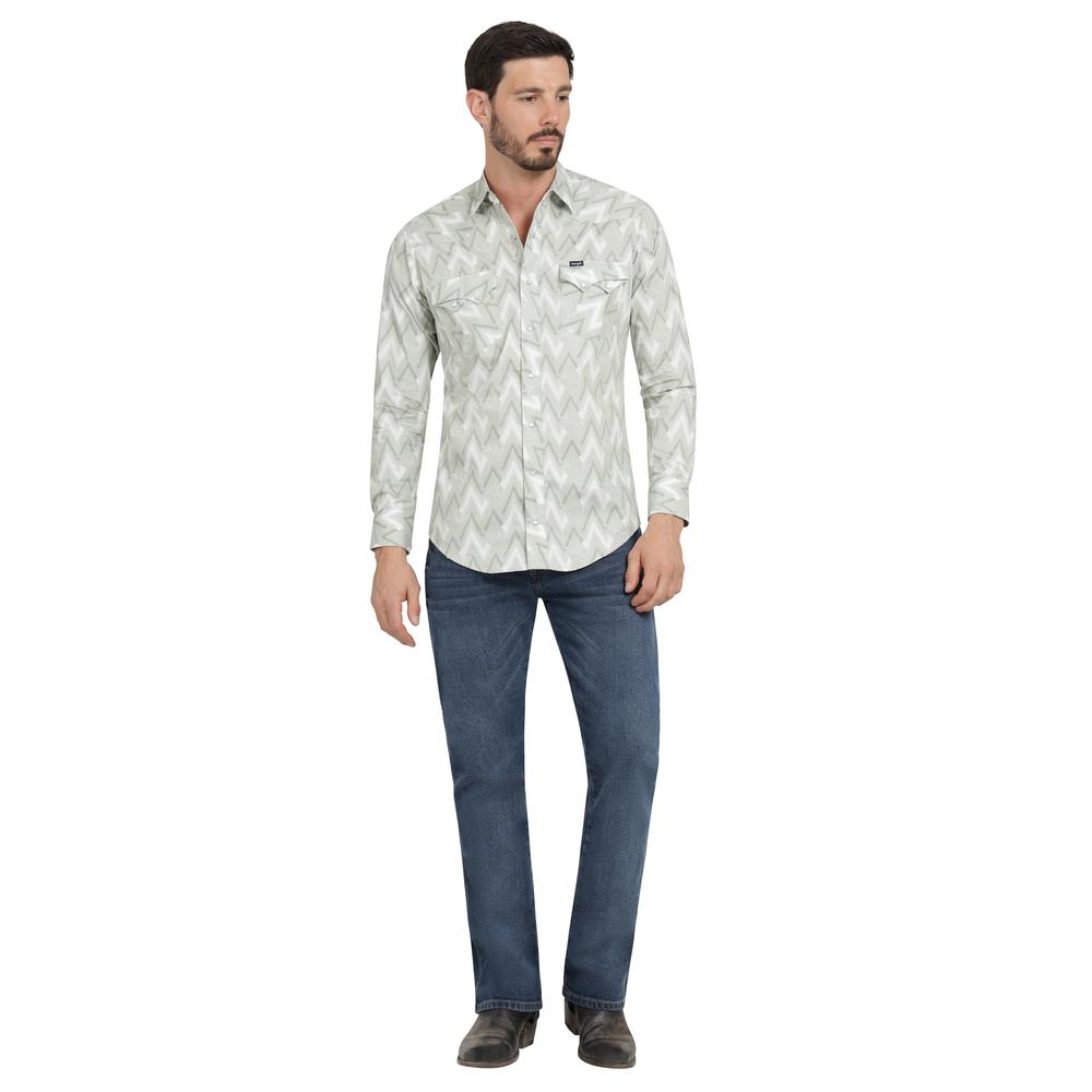 Foto 5 pulgar | Camisa Vaquera Hombre Wrangler Slim Fit Manga Larga 397 Verde Oscuro