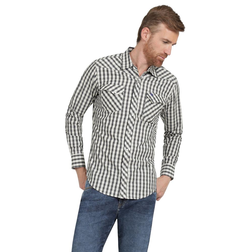 Foto 2 pulgar | Camisa Vaquera Hombre Wrangler Slim Fit Manga Larga 451 Verde