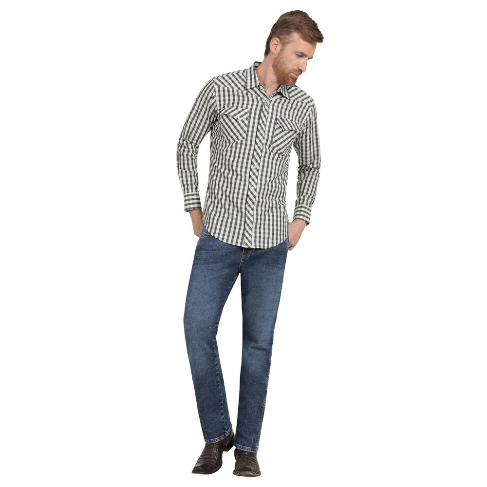 Foto 5 pulgar | Camisa Vaquera Hombre Wrangler Slim Fit Manga Larga 451 Verde