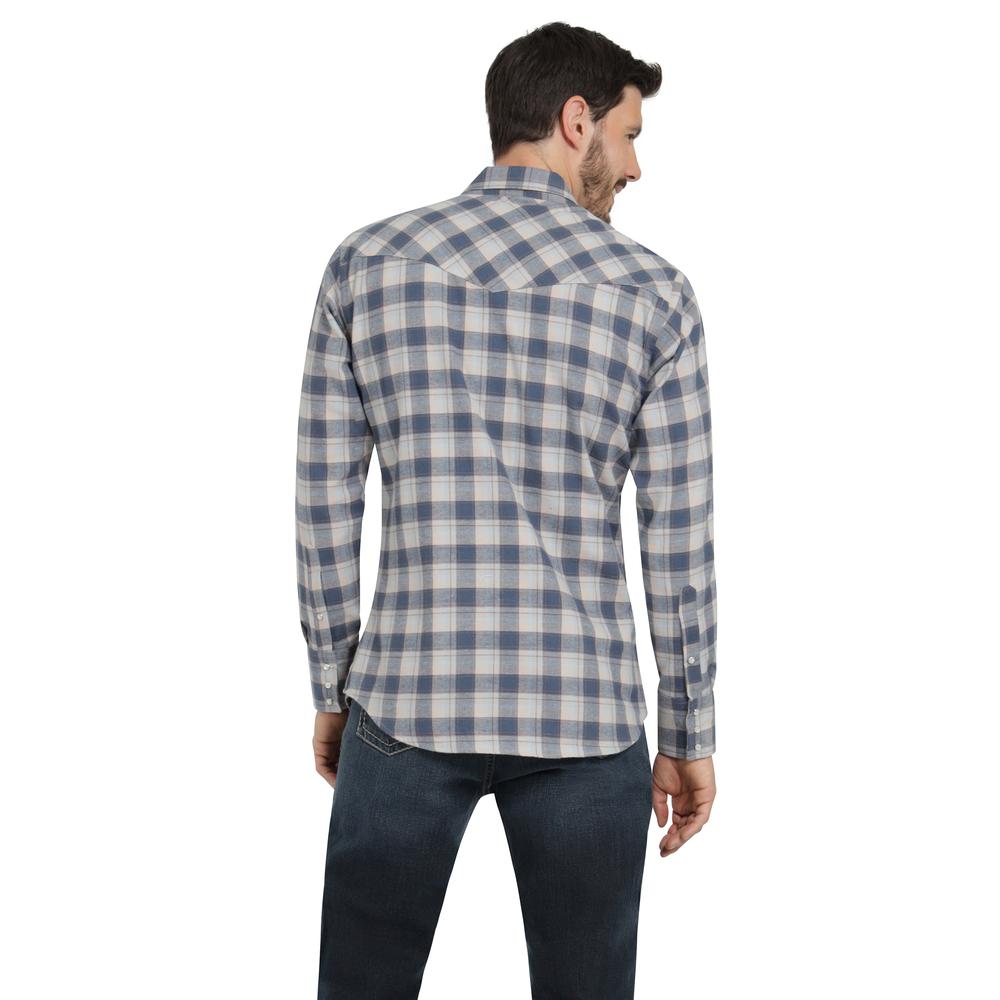 Foto 4 pulgar | Camisa Vaquera Hombre Wrangler Regular Fit Manga Larga 298 Azul