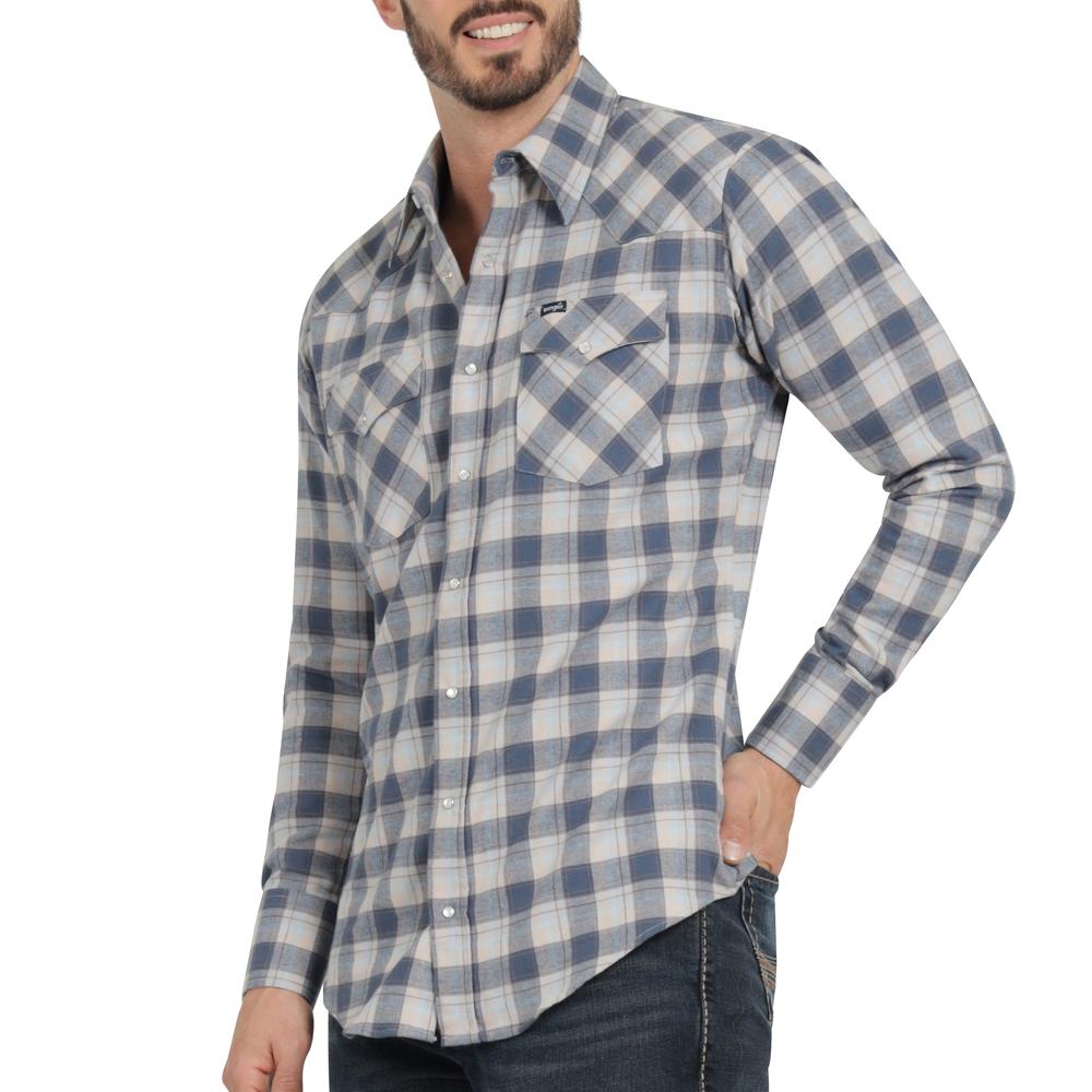 Foto 6 pulgar | Camisa Vaquera Hombre Wrangler Regular Fit Manga Larga 298 Azul