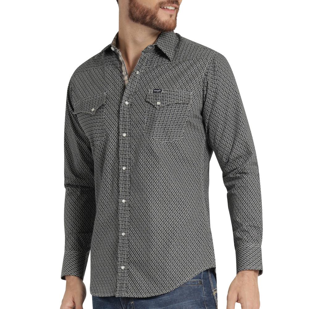 Foto 6 pulgar | Camisa Vaquera Hombre Wrangler Slim Fit Manga Larga 420 Cafe