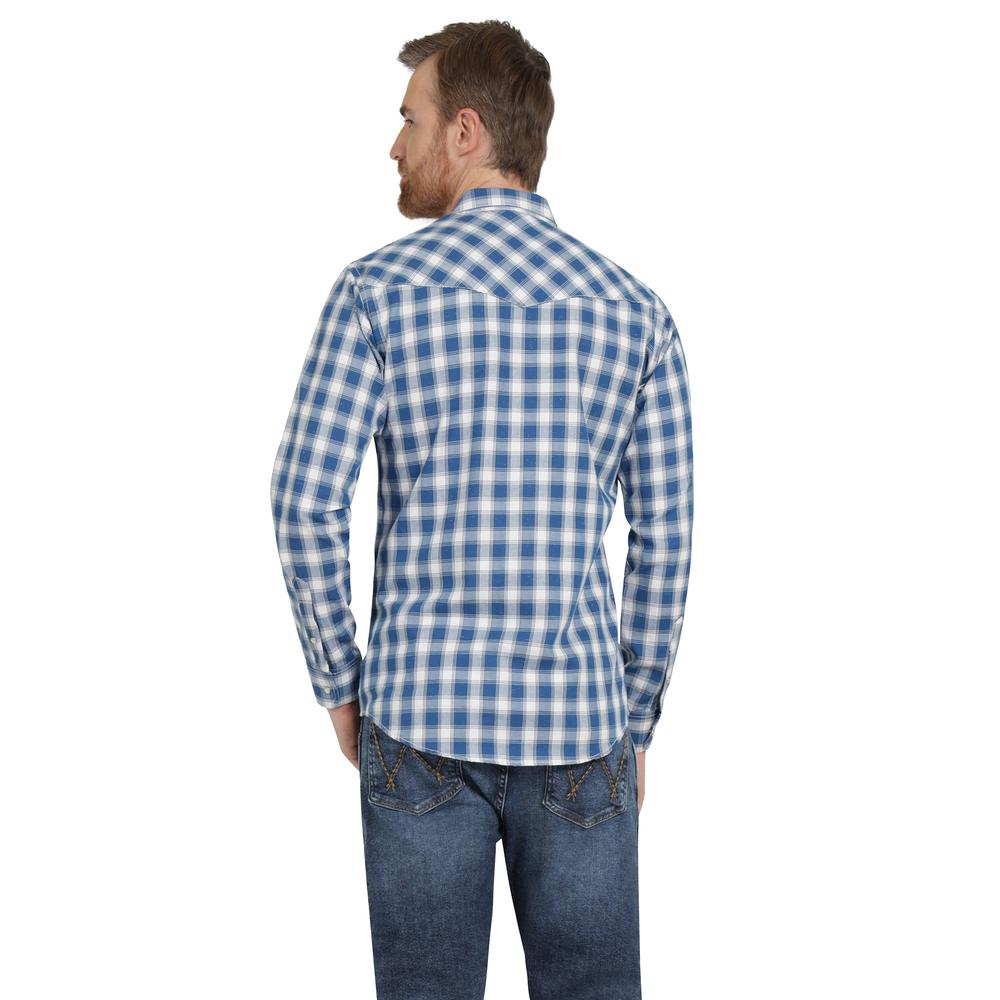 Foto 4 pulgar | Camisa Vaquera Hombre Wrangler Regular Fit Manga Larga 343 Azul