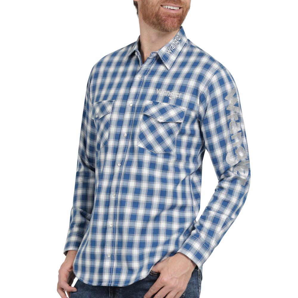 Foto 6 pulgar | Camisa Vaquera Hombre Wrangler Regular Fit Manga Larga 343 Azul