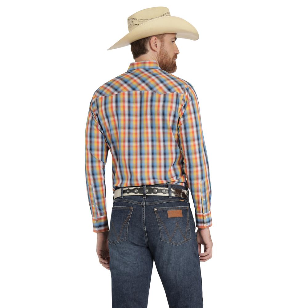 Foto 4 pulgar | Camisa Vaquera Hombre Wrangler Slim Fit Manga Larga 450 Naranja