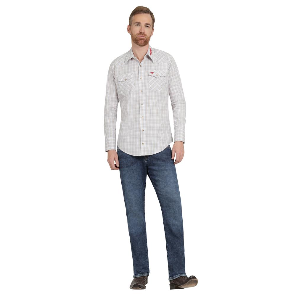 Foto 5 pulgar | Camisa Vaquera Hombre Wrangler Regular Fit Manga Larga 379 Beige