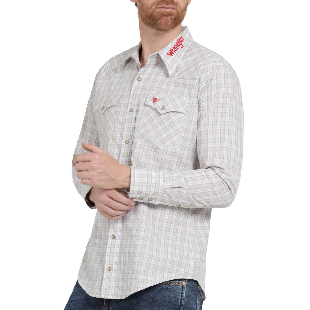 Foto 6 pulgar | Camisa Vaquera Hombre Wrangler Regular Fit Manga Larga 379 Beige