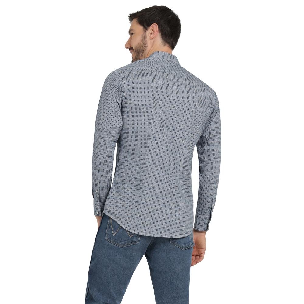 Foto 4 pulgar | Camisa Vaquera Hombre Wrangler Slim Fit Manga Larga 435 Azul Marino