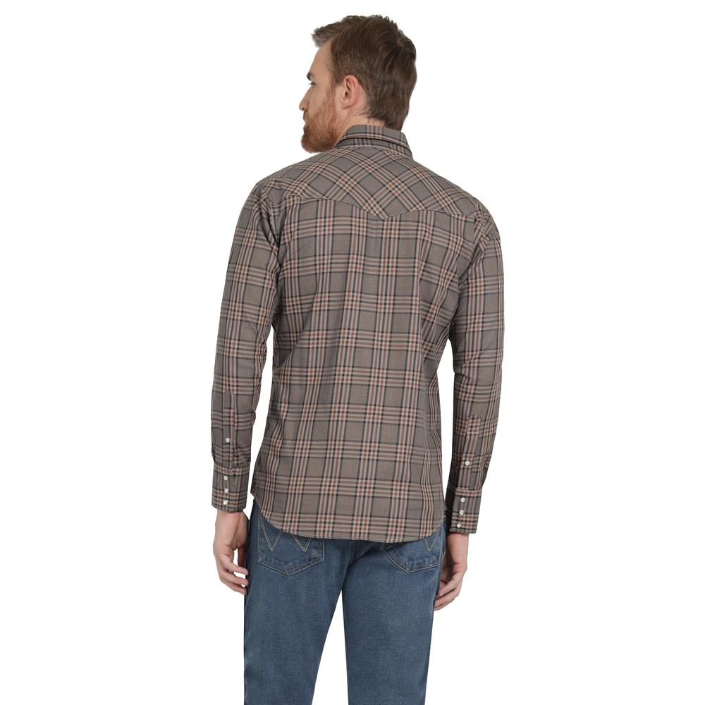 Foto 4 pulgar | Camisa Vaquera Hombre Wrangler Regular Fit Manga Larga 297 Cafe