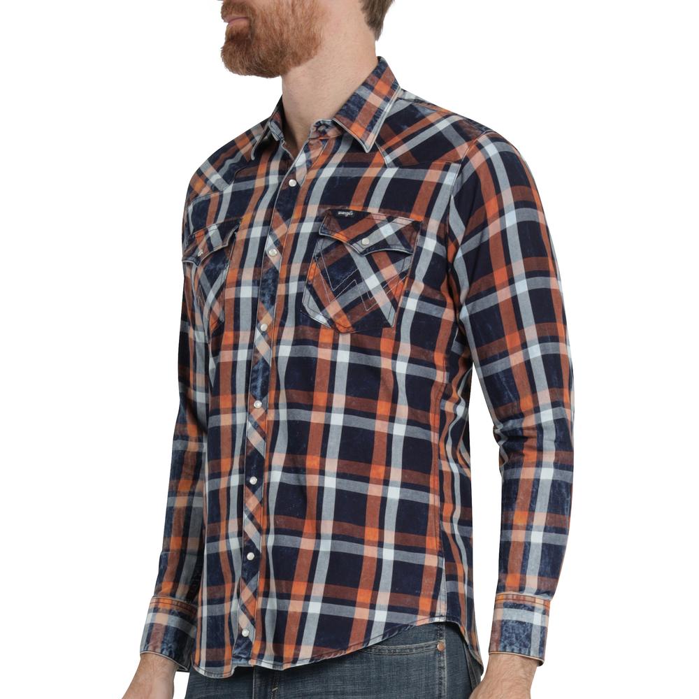 Foto 6 pulgar | Camisa Vaquera Hombre Wrangler Slim Fit Manga Larga 440 Azul Marino