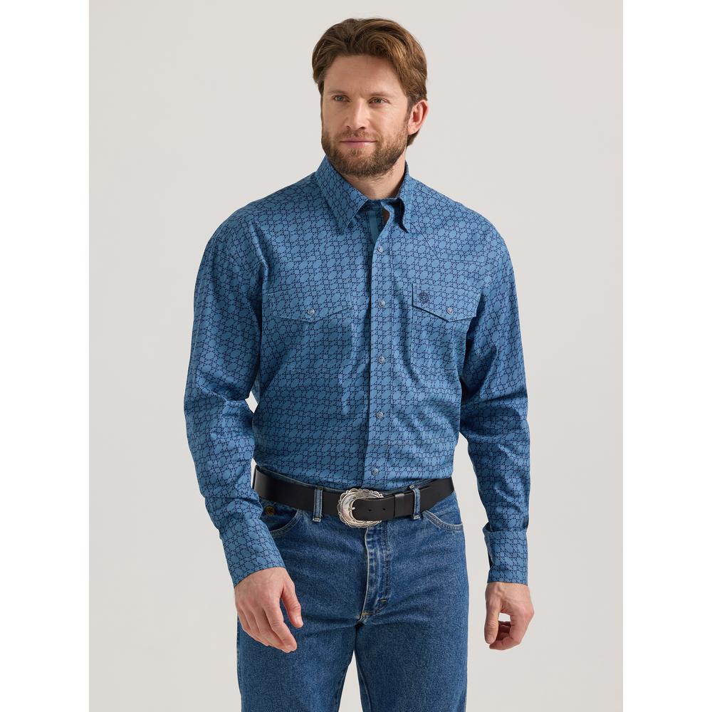 Camisa Vaquera Hombre Wrangler Regular Fit Manga Larga 513 Multicolor