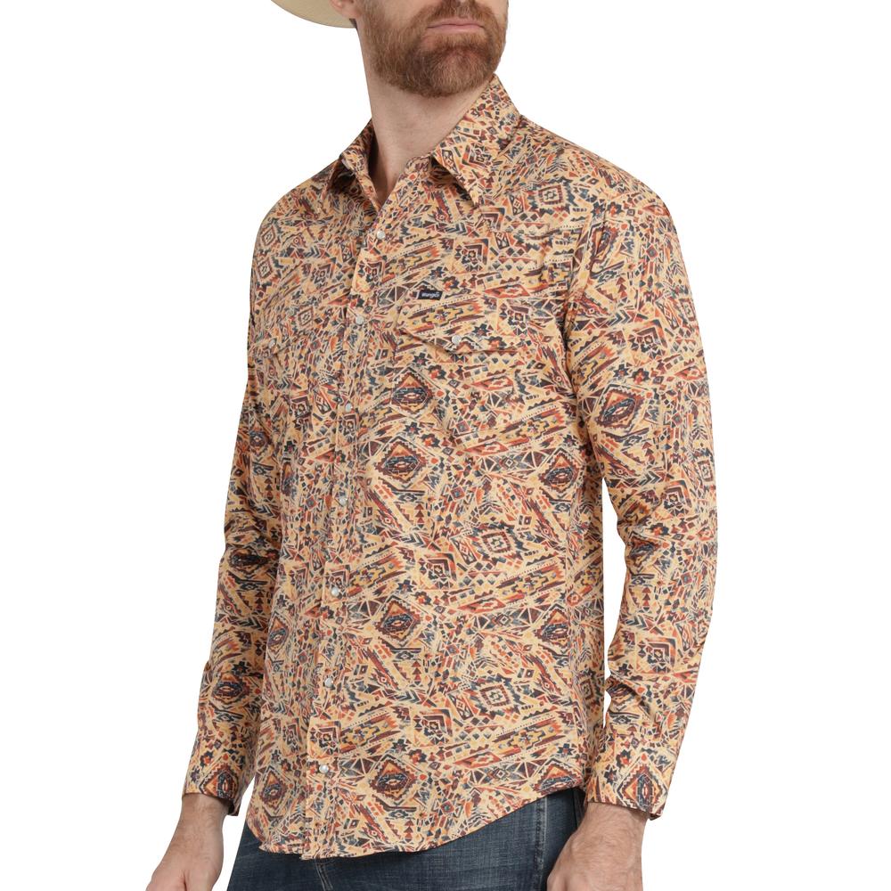 Foto 6 pulgar | Camisa Vaquera Hombre Wrangler Regular Fit Manga Larga 367 Beige