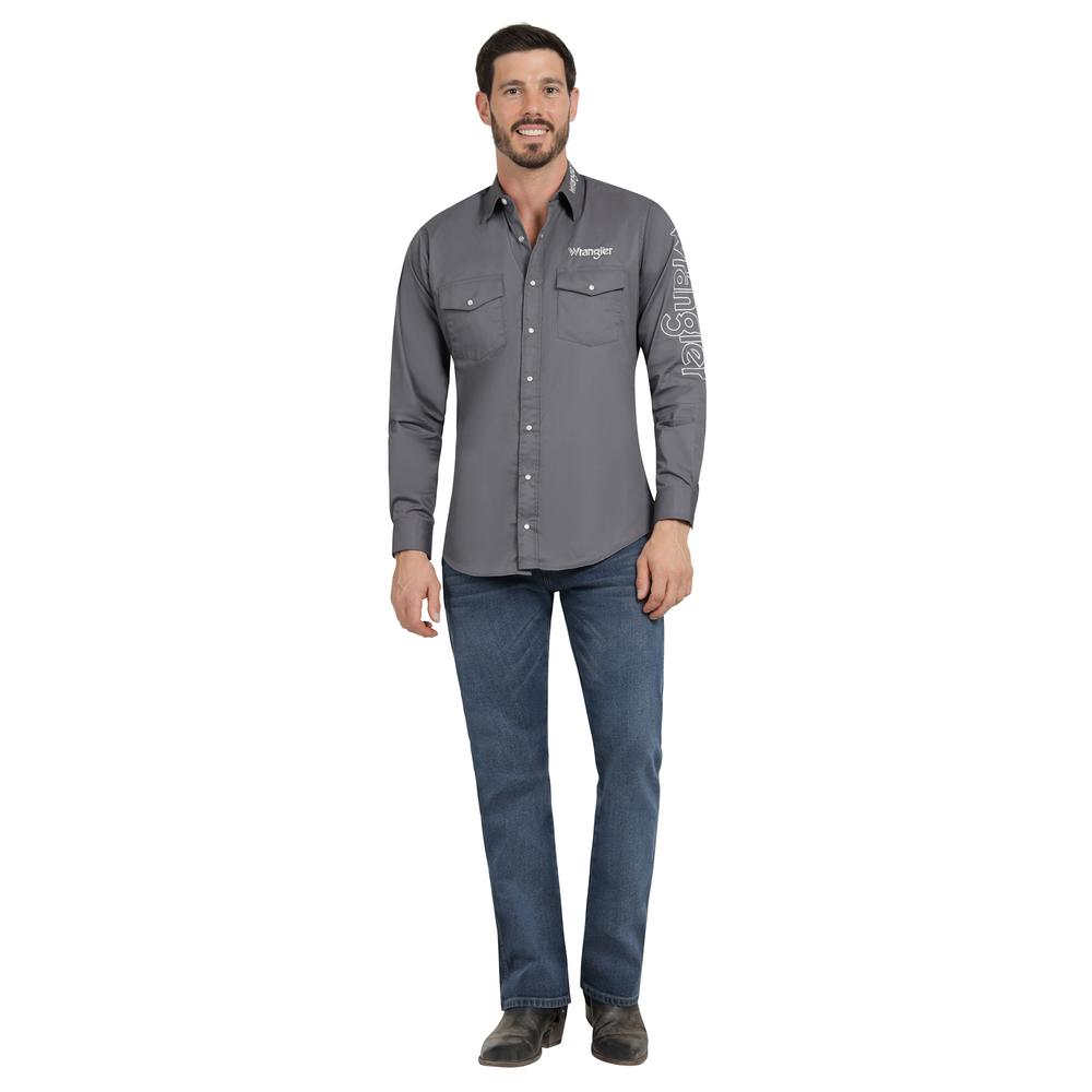 Foto 5 pulgar | Camisa Vaquera Hombre Wrangler Regular Fit Manga Larga 358 Azul