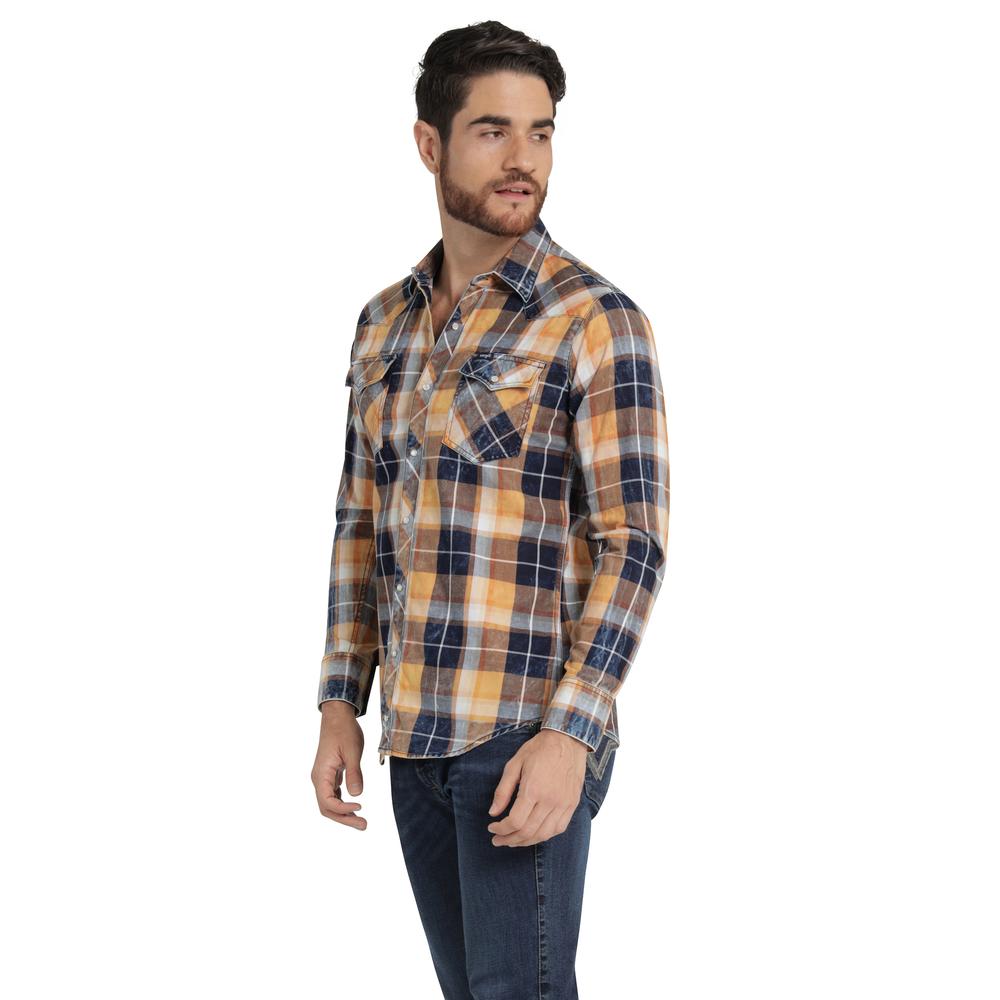 Foto 3 pulgar | Camisa Vaquera Hombre Wrangler Slim Fit Manga Larga 439 Rojo