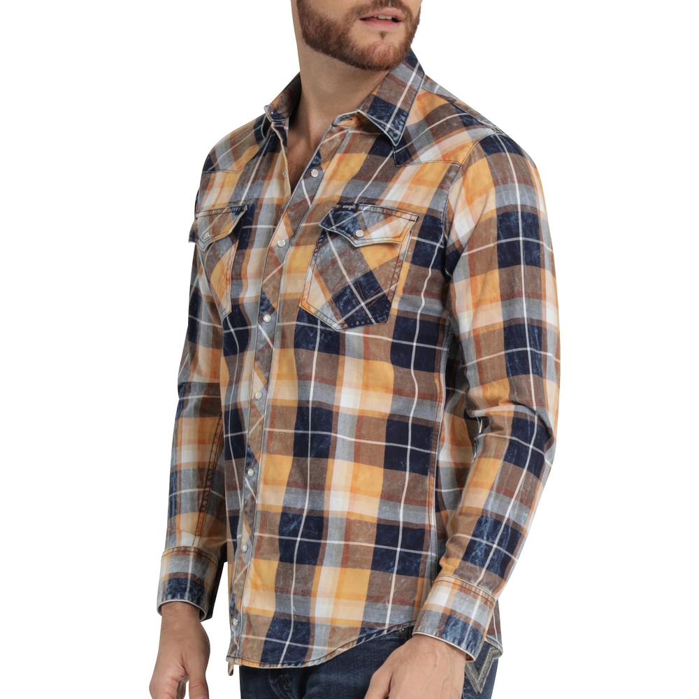 Foto 6 pulgar | Camisa Vaquera Hombre Wrangler Slim Fit Manga Larga 439 Rojo