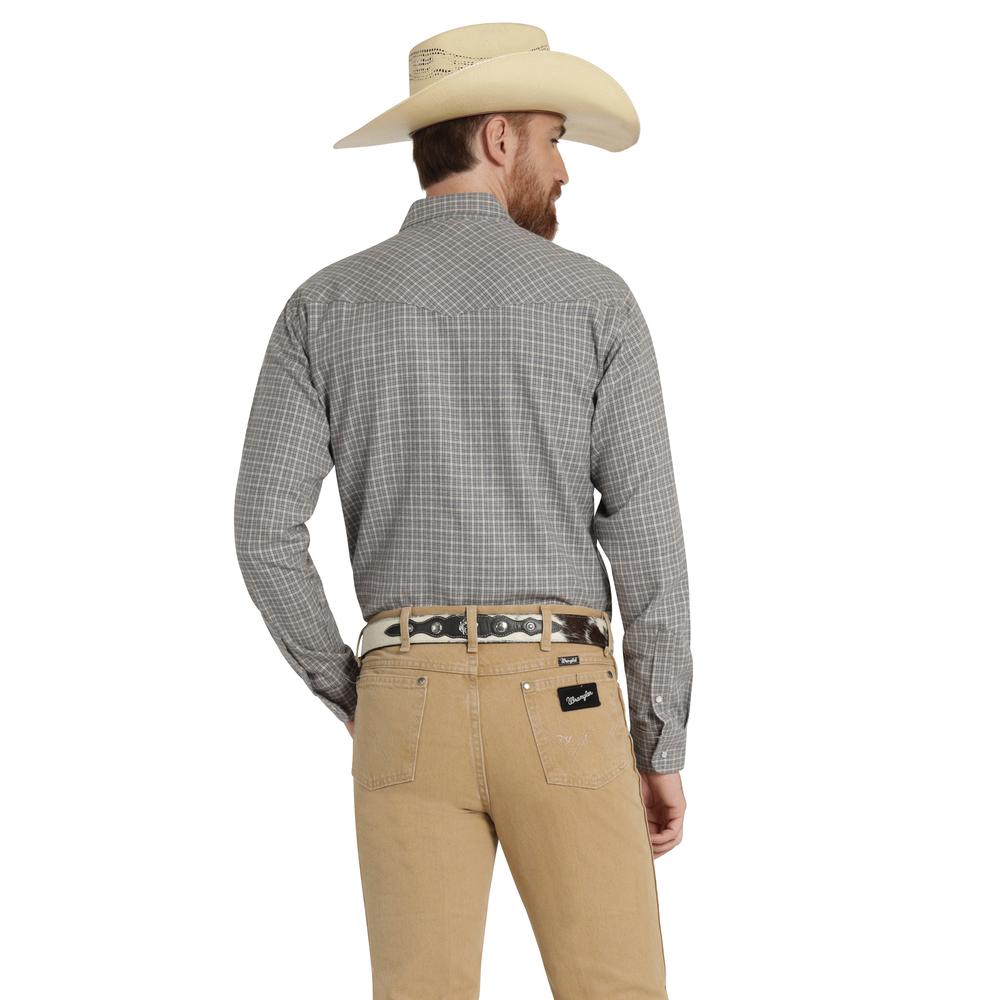 Foto 4 pulgar | Camisa Vaquera Hombre Wrangler Regular Fit Manga Larga 360 Gris