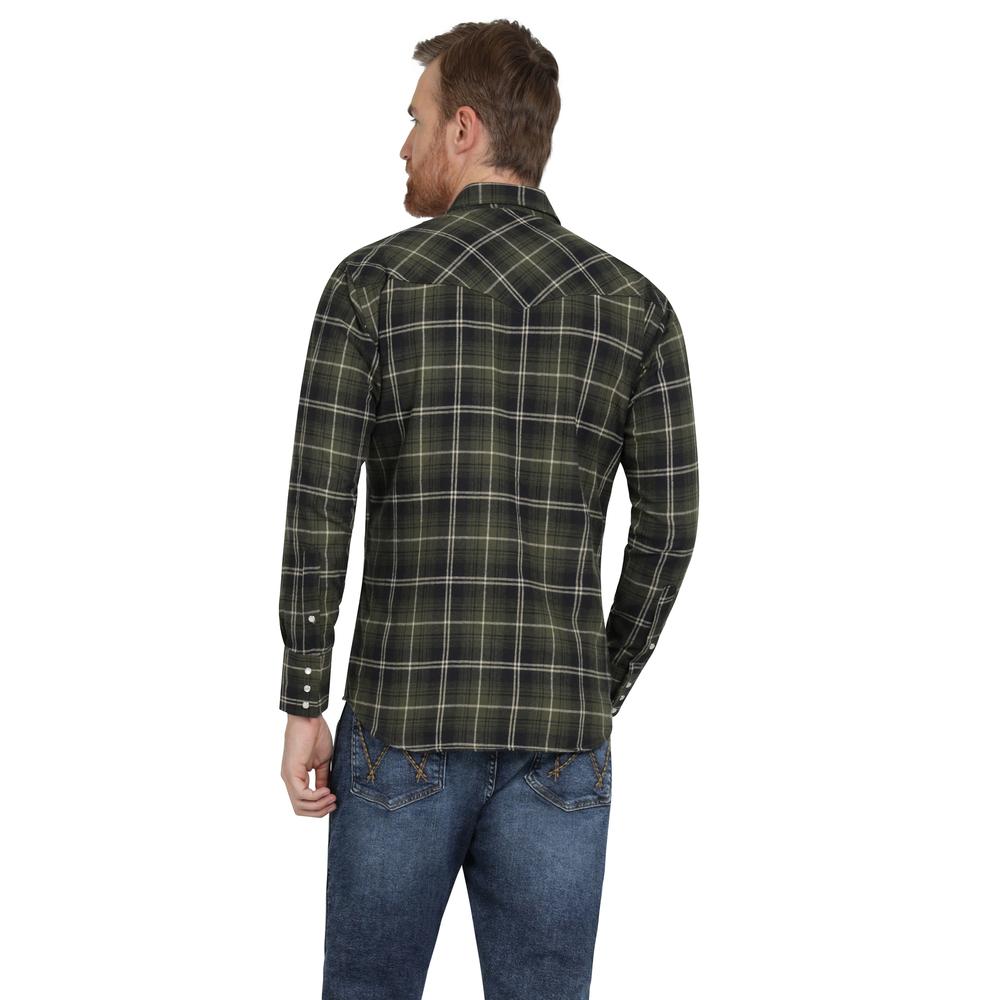 Foto 4 pulgar | Camisa Vaquera Hombre Wrangler Regular Fit Manga Larga 354 Verde