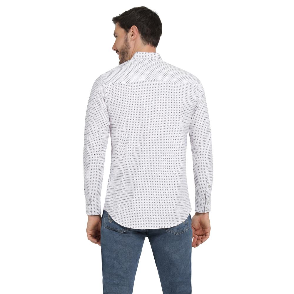 Foto 4 pulgar | Camisa Vaquera Hombre Wrangler Slim Fit Manga Larga 344 Blanco