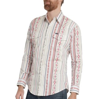 Foto 5 | Camisa Vaquera Hombre Wrangler Regular Fit Manga Larga 364 Blanco