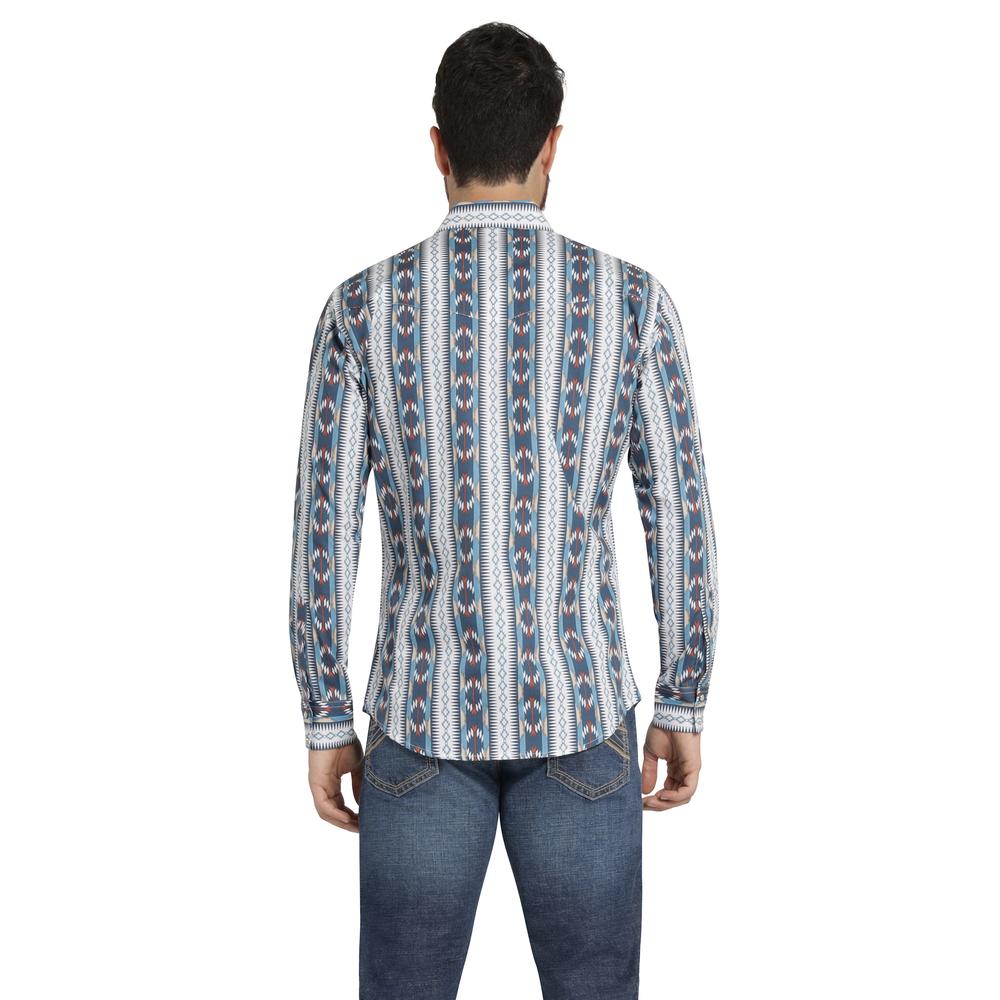 Foto 4 pulgar | Camisa Vaquera Hombre Wrangler Regular Fit Manga Larga 369 Azul