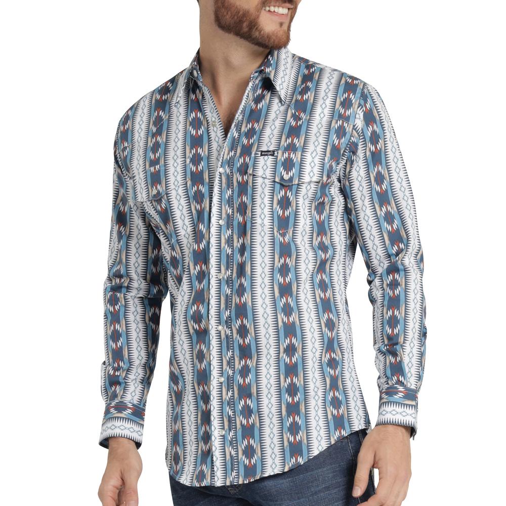 Foto 6 pulgar | Camisa Vaquera Hombre Wrangler Regular Fit Manga Larga 369 Azul