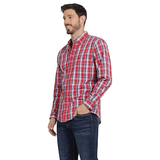 Foto 2 | Camisa Clásica Hombre Lee Regular Fit 245 Rojo