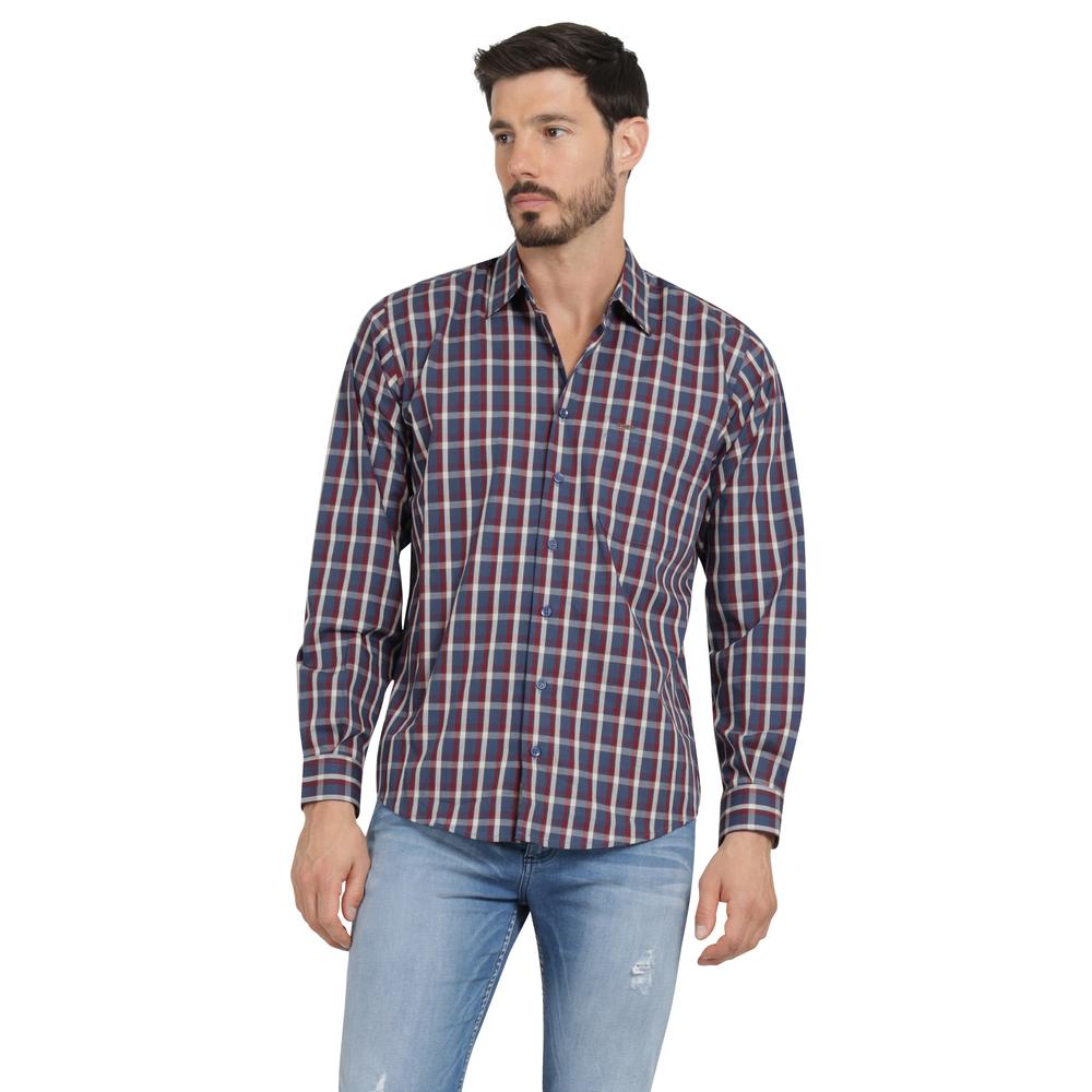 Foto 2 pulgar | Camisa Casual Hombre Lee Slim Fit 250 Vino