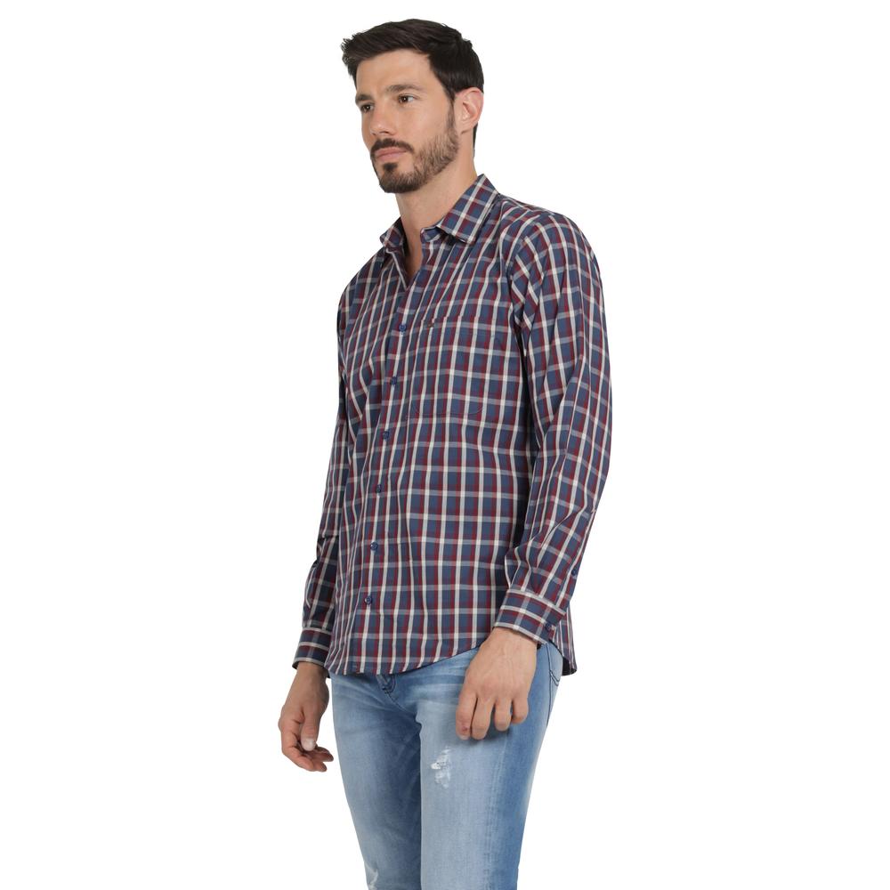 Foto 3 pulgar | Camisa Casual Hombre Lee Slim Fit 250 Vino