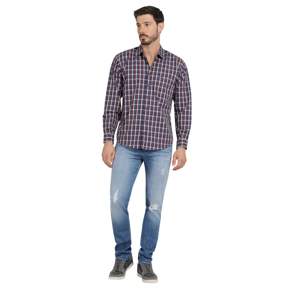 Foto 4 | Camisa Casual Hombre Lee Slim Fit 250 Vino