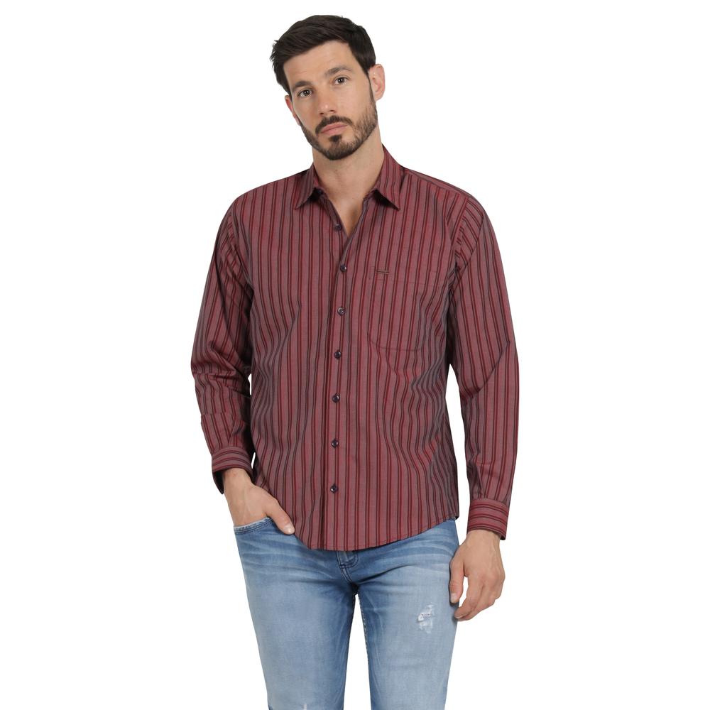 Camisa Casual Hombre Lee Slim Fit 222 Rojo,Size 2EG