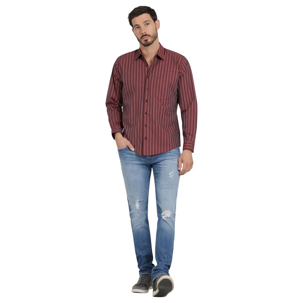 Foto 5 pulgar | Camisa Casual Hombre Lee Slim Fit 222 Rojo