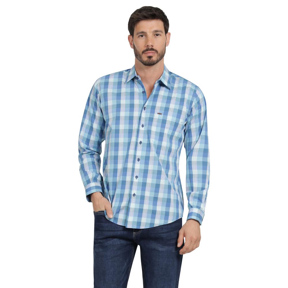 Foto 2 pulgar | Camisa Casual Hombre Lee Slim Fit 256 Turquesa