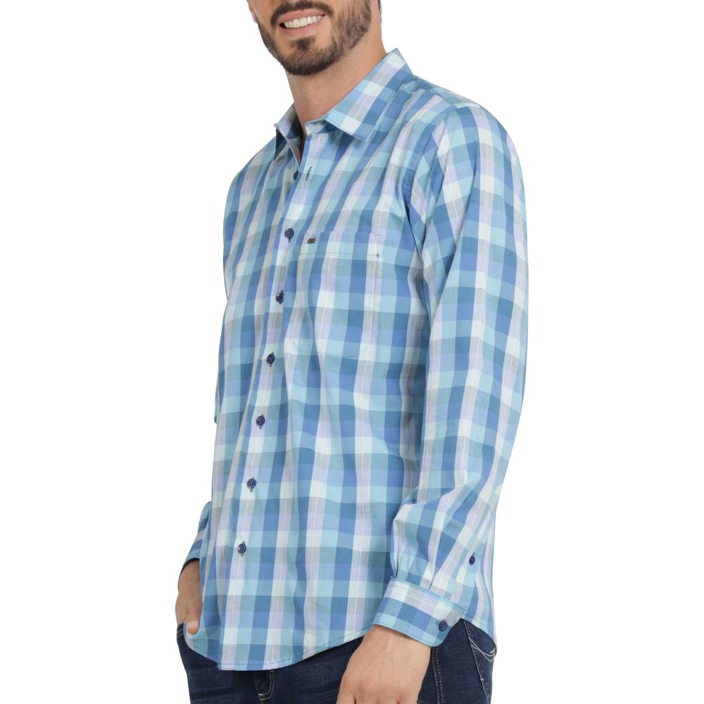 Foto 6 pulgar | Camisa Casual Hombre Lee Slim Fit 256 Turquesa