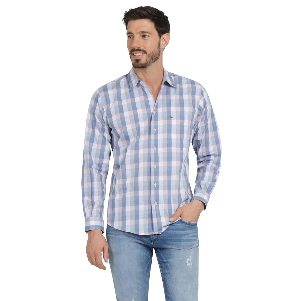 Foto 2 pulgar | Camisa Casual Hombre Lee Slim Fit 223 Azul