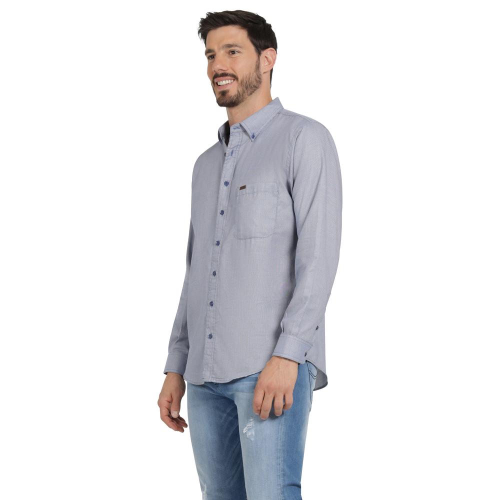 Foto 2 | Camisa Clásica Hombre Lee Regular Fit 241 Azul