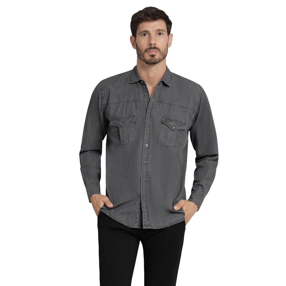 Foto 2 pulgar | Camisa Casual Hombre Lee Slim Fit 261 Negro